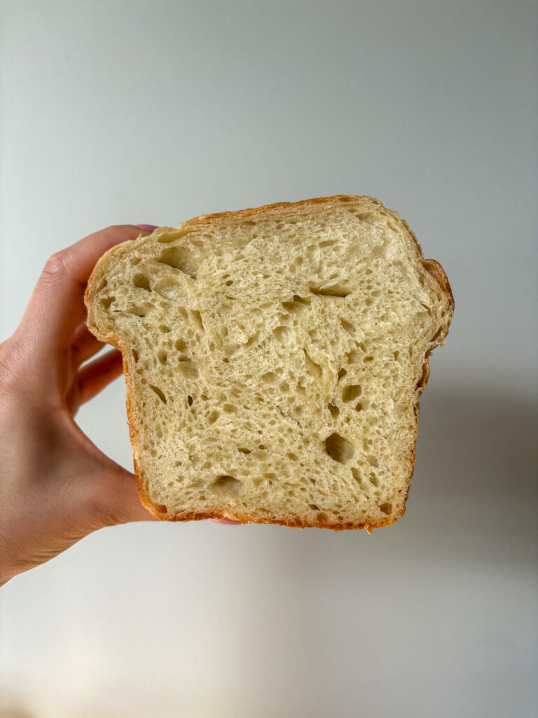 soft and fluffy sourdough sandwich bread